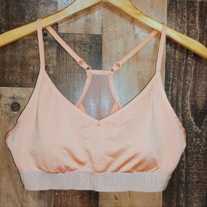 Pink Active Victoria's Secret Women's Peach Sports Bra Size Large